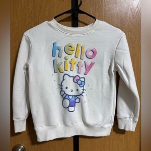 Jumping beans White Hello Kitty Pullover Sweatshirt with Pastel Print - kids 7